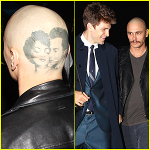 James Franco Shows Off Head Tattoo At Lana Del Rey's Concert in Hollywood