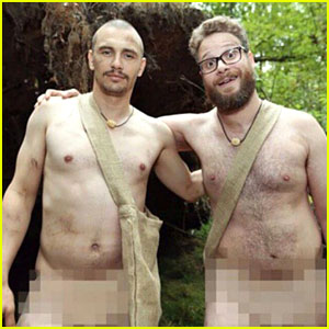 James Franco & Seth Rogen Are 'Naked & Afraid' in These Crazy New Pics