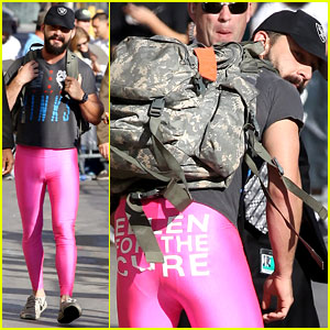 Shia LaBeouf Wears Pink Tights to Accept Ellen DeGeneres' Challenge - See the Photos!