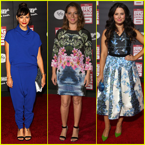 Rashida Jones Rocks Royal Blue for ‘Big Hero 6′ Premiere Damon Wayans