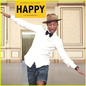 Pharrell Williams' 'Happy' Is the Most Popular Song of 2014 on Both Facebook & Billboard!