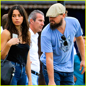 Leonardo DiCaprio Hangs with Pretty Brunette After Beach Day