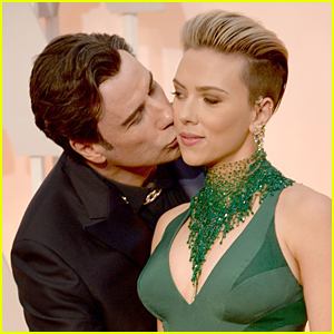 Scarlett Johansson Comments on John Travolta Kiss at Oscars 2015