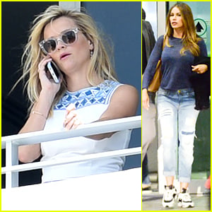 Reese Witherspoon & Sofia Vergara Jet to Miami Immediately After ACM Awards 2015