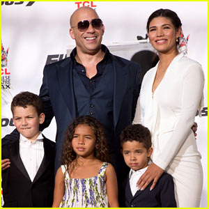 Vin Diesel Brings His Girlfriend & Kids to Handprint Ceremony