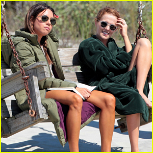 Aubrey Plaza & Zoey Deutch Soak Up The Sun on ‘Dirty Grandpa’ Set