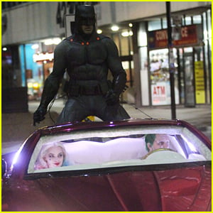 Ben Affleck's Batman Chases After Jared Leto's Joker in New 'Suicide Squad' Set Photos