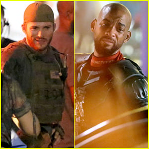 Scott Eastwood & Will Smith Continue Filming 'Suicide Squad'!
