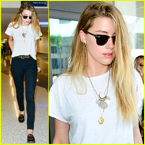 Amber Heard Back in L.A. After 'Magic Mike XXL' Promo in NYC