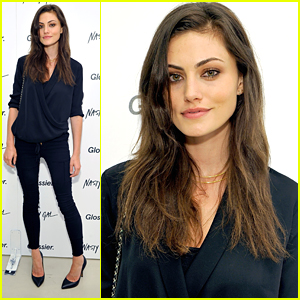 Phoebe Tonkin Goes Glam For Glossier Pop Up Shop Event