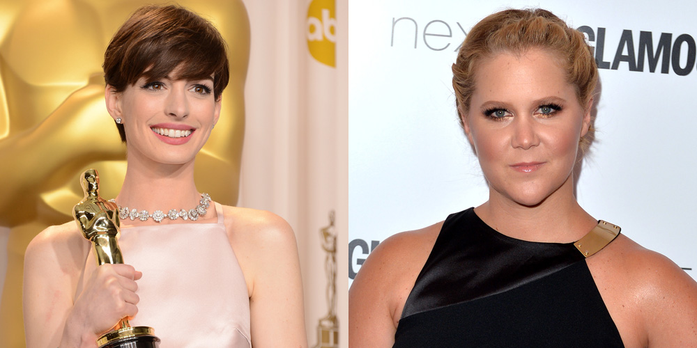 Anne Hathaway Responds to Amy Schumer’s ‘Trainwreck’ Joke! Amy