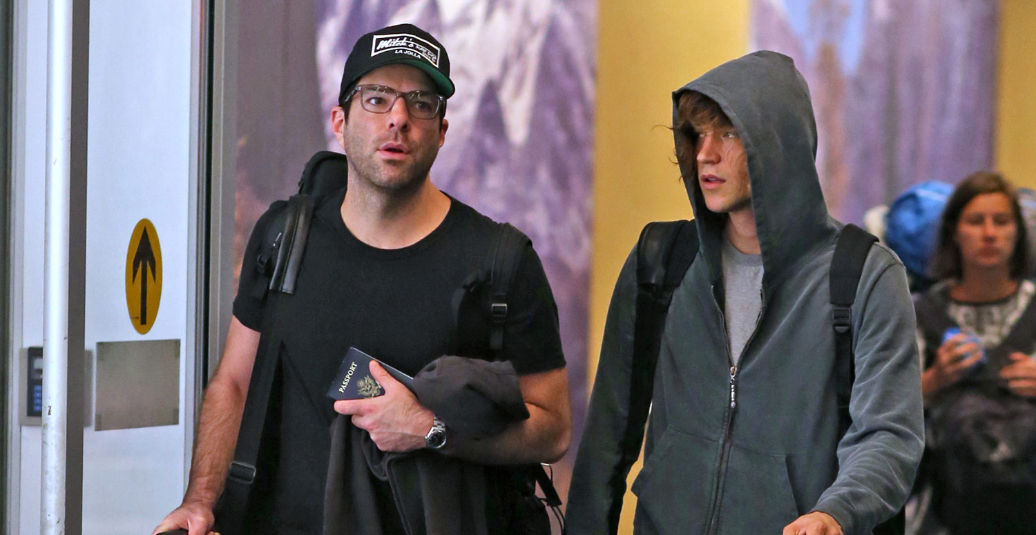 Zachary Quinto & Boyfriend Miles McMillan Celebrate Madonna’s Birthday