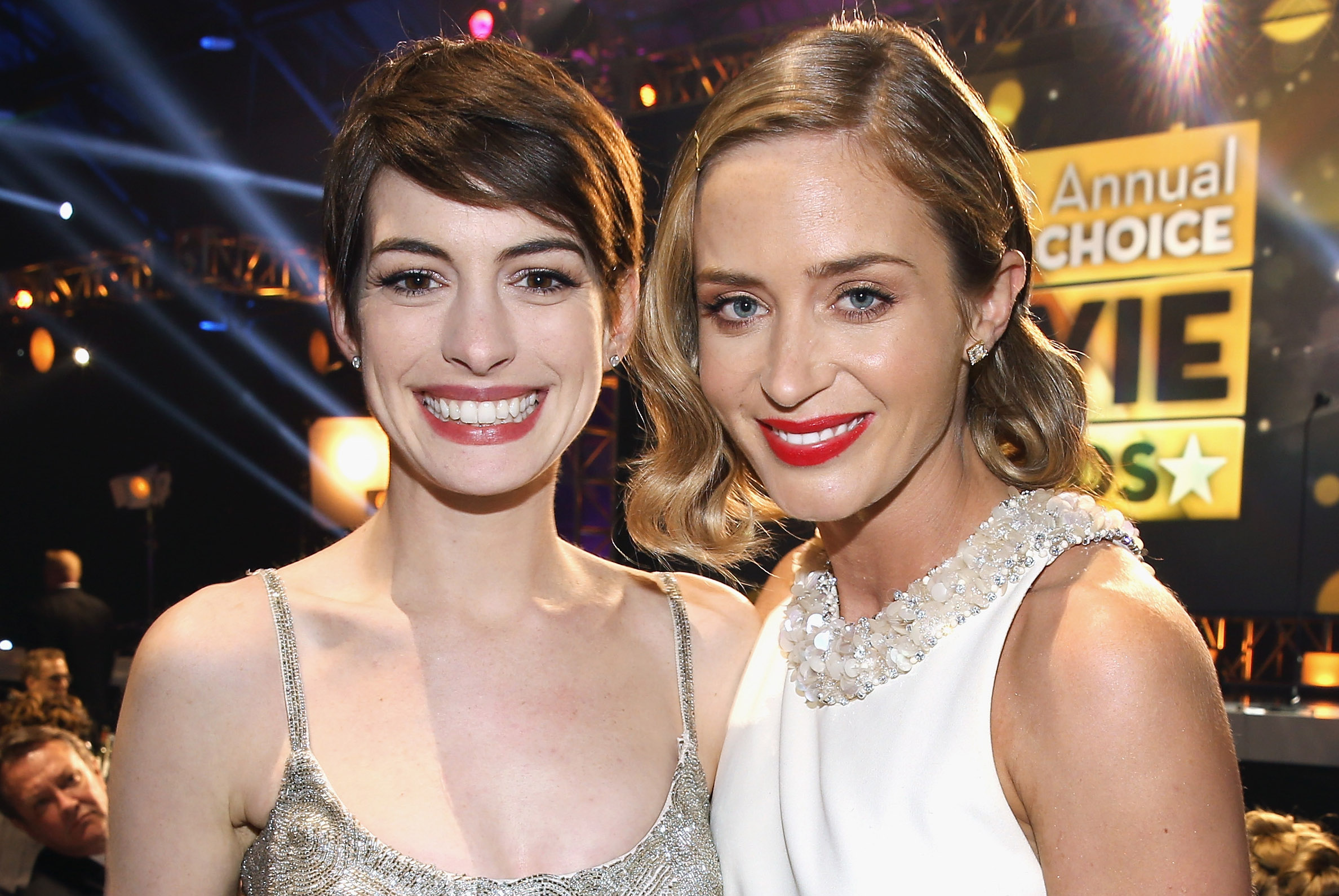 Anne Hathaway’s Former Co-Star Emily Blunt Says It Was ‘Very Hard’ Playing ...