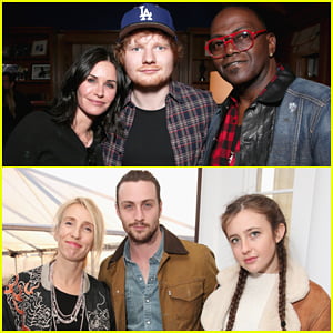 Courteney Cox, Aaron Taylor-Johnson & More Watch Ed Sheeran Perfrom At Rock4EB Party!