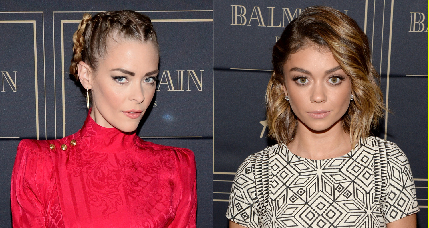 Jaime King & Sarah Hyland Attend Balmain x H&M Pre-Launch | Ashley