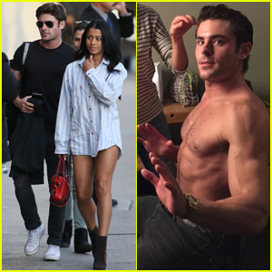 Zac Efron Goes Shirtless For 'Jimmy Kimmel Live' Zac Efron and hi...