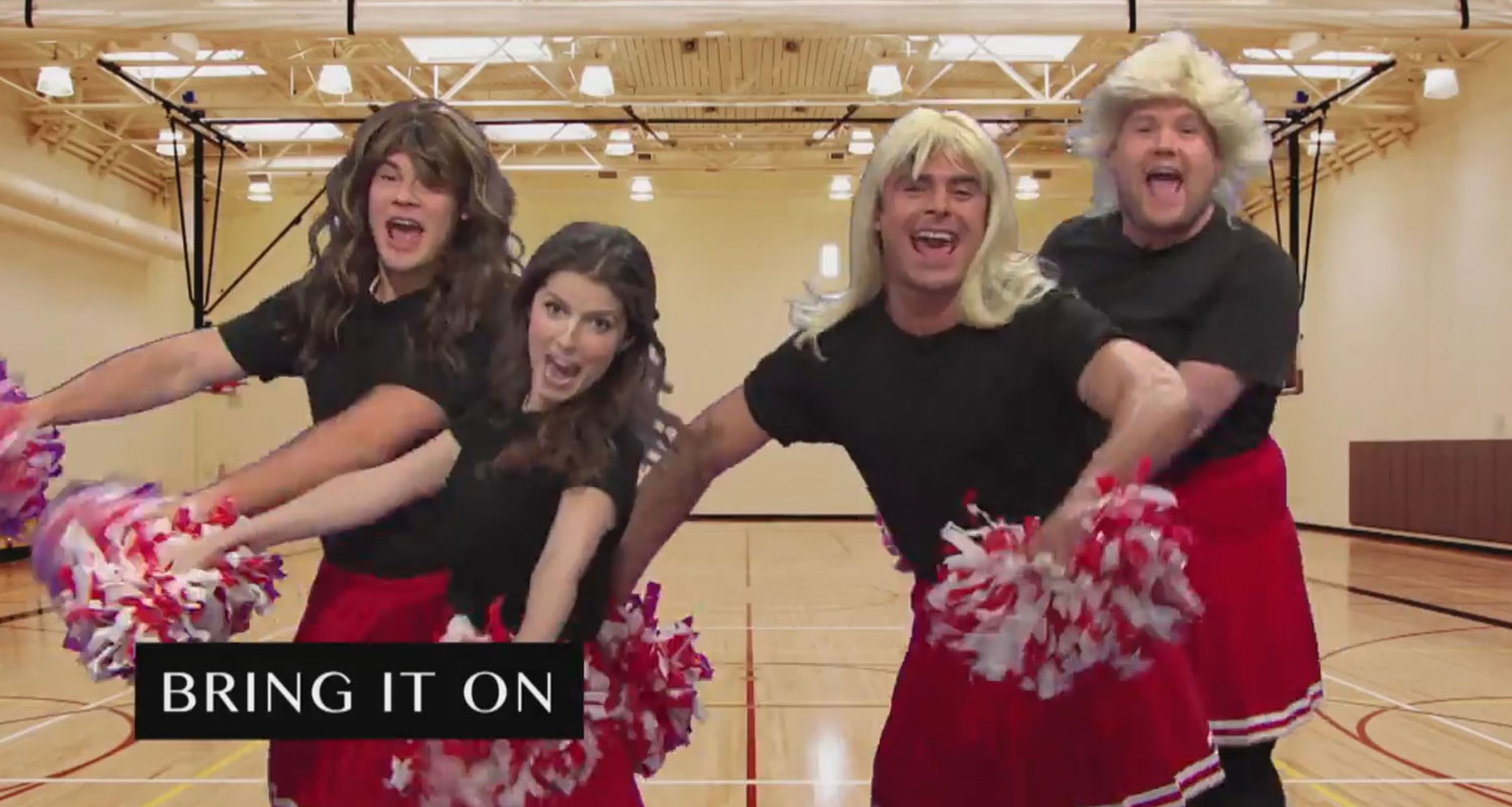 Zac Efron & Anna Kendrick Do ‘History of Sports Movies’ with James(02)