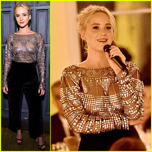 Jennifer Lawrence Stuns at Patricia Arquette's Dinner for Equality