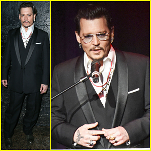 Johnny Depp Hits The Stage At Hollywood Beauty Awards 2016!