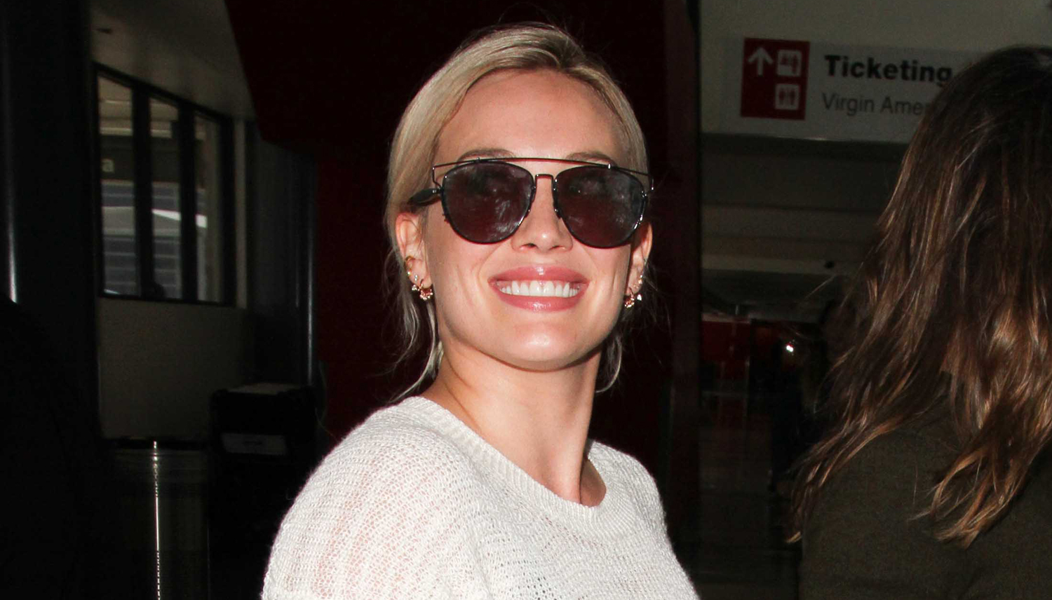 Hilary Duff is All Smiles Jetting Out of LAX Airport | Hilary Duff