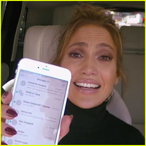 James Corden Texts Leonardo DiCaprio on Jennifer Lopez's Phone (Video)