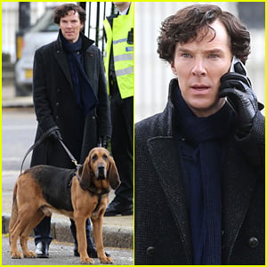 Benedict Cumberbatch Films 'Sherlock' Season Four with His Co-Stars