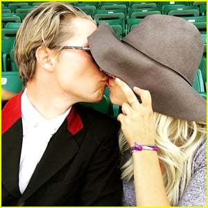 Kaley Cuoco Kisses Boyfriend Karl Cook for Everyone to See