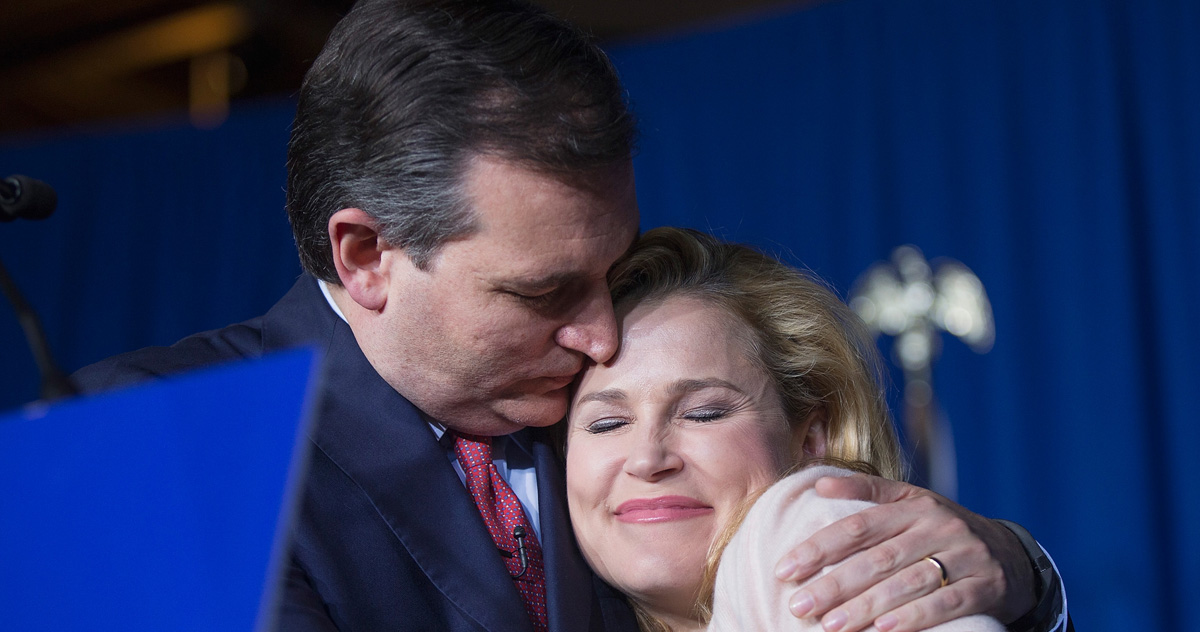 Ted Cruz Elbows Wife Heidi in Face By Accident, Clip Goes Viral