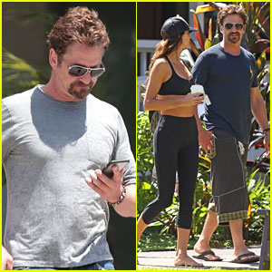 Gerard Butler Is Back Home After Hawaii Trip with Morgan Brown