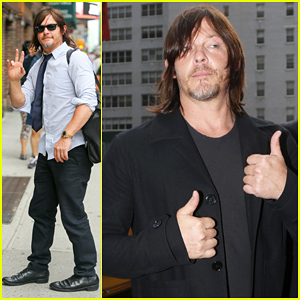 Norman Reedus Shares His Favorite Zombie Kills From The Walking Dead Video Norman Reedus Just Jared