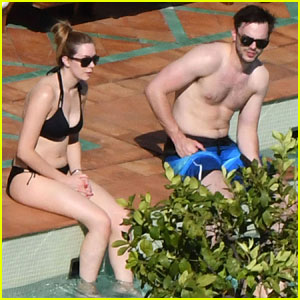 Nicholas Hoult Spends the Day Shirtless By the Pool | Nicholas Hoult