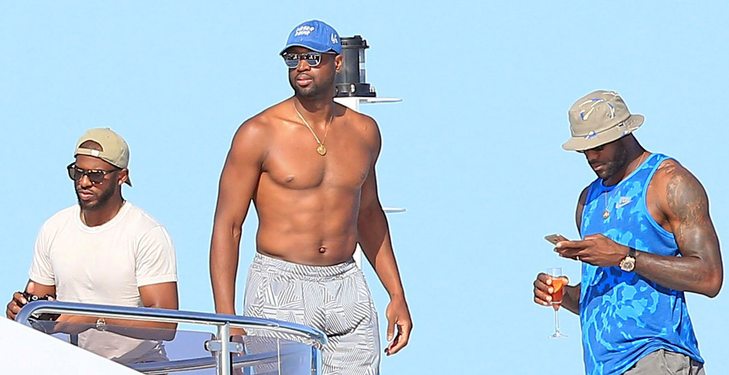 Dwyane Wade, LeBron James, & Chris Paul Go on Vacation in Ibiza To...