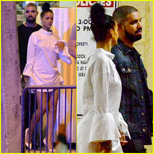 Rihanna & Drake Hold Hands in Miami!