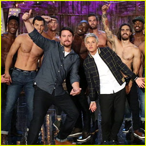 Channing Tatum's 'Magic Mike Live' Dancers Strip Shirtless for 'Ellen' Audience - Watch Now!