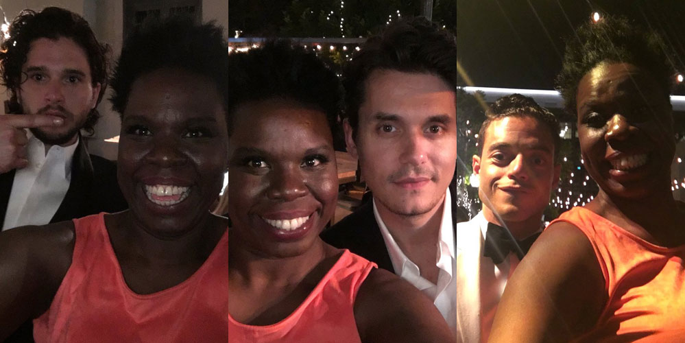 Leslie Jones Met So Many Stars at the Emmys See Her Selfies! 2016