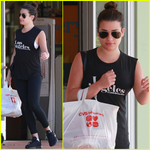 Lea Michele Steps Out Ahead of 'Scream Queens' Premiere