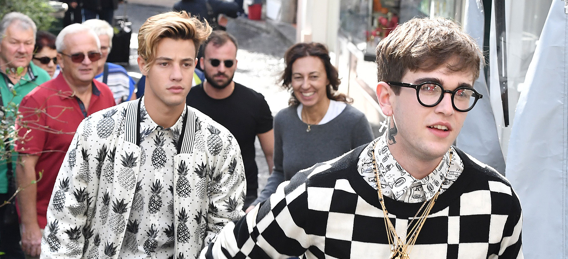 Cameron Dallas & Rafferty Law Arrive in Italy for Dolce&Gabbana ...