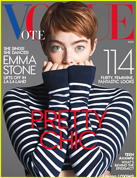 Emma Stone Shows Off Pixie Cut for 'Vogue' November 2016