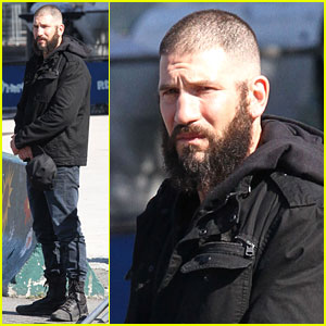 Jon Bernthal Sports Shaved Head & Bushy Beard on 'Punisher' Set!