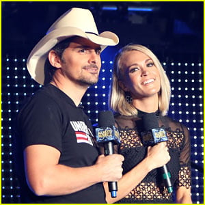 Carrie Underwood & Brad Paisley Attend Pre-CMA Awards Event