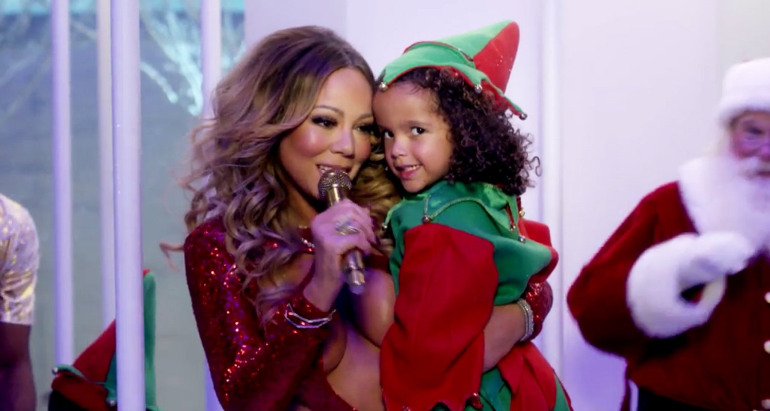 Mariah Carey’s Kids Monroe & Moroccan Are Adorable Elves In ‘Here Comes