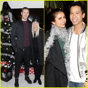 Julianne Hough & Nina Dobrev Get Into the Holiday Spirit with a Darth Vader Christmas Tree!