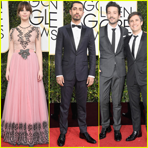 Felicity Jones, Riz Ahmed & Diego Luna Bring 'Rogue One' to the Golden Globes 2017