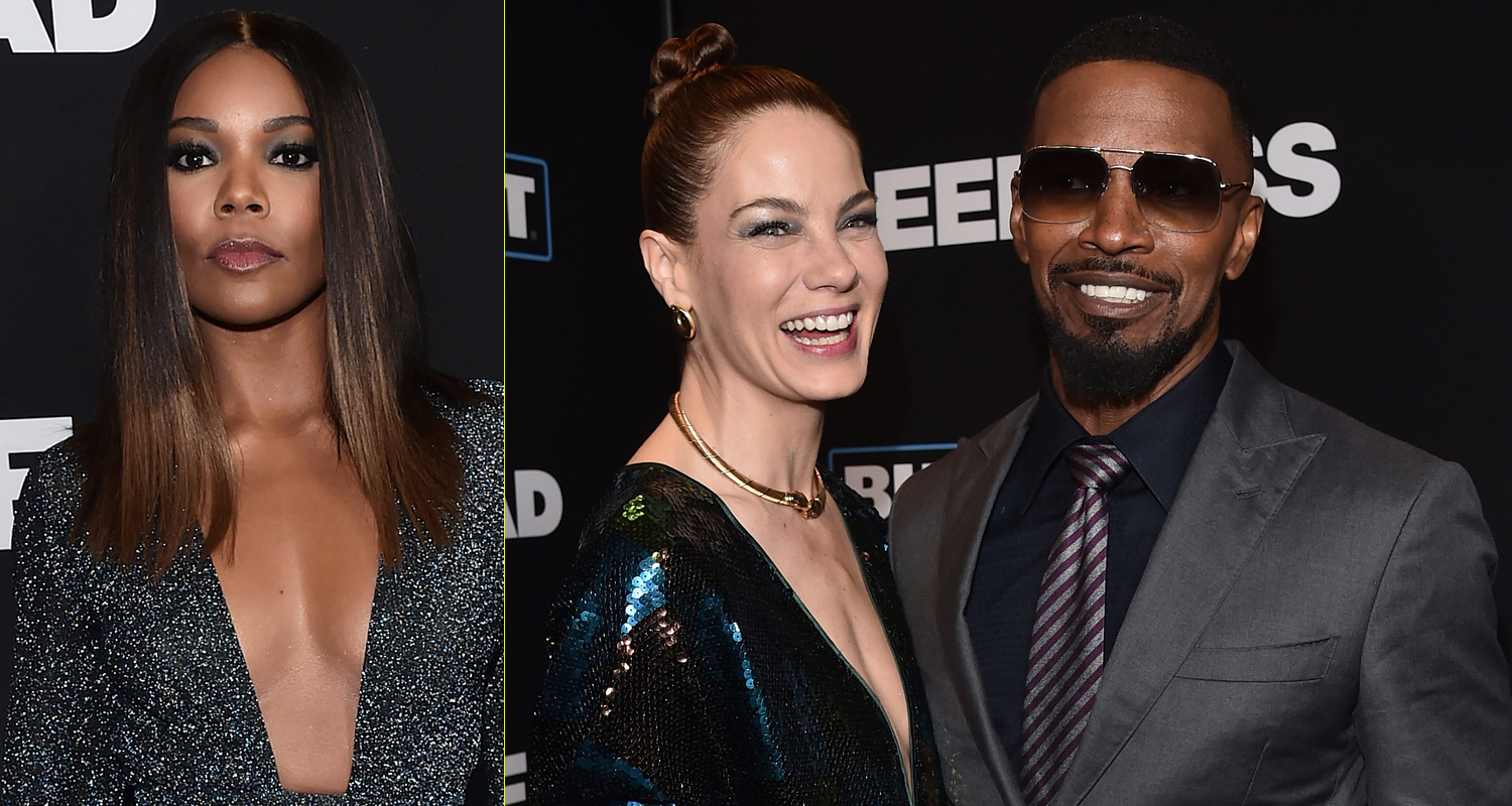 Jamie Foxx, Gabrielle Union & Michelle Monaghan Step Out at ‘Sleepless