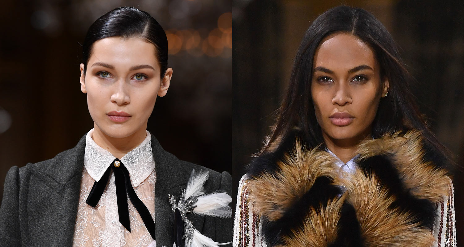 Bella Hadid & Joan Smalls Suit Up for the ‘Lanvin’ Paris Fashion Week(02)
