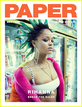 Rihanna Rocks Spiky Green Hair for 'Paper' Magazine Cover!