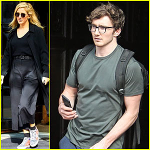 Ellie Goulding & New Boyfriend Caspar Jopling Check Out of Their NYC Hotel