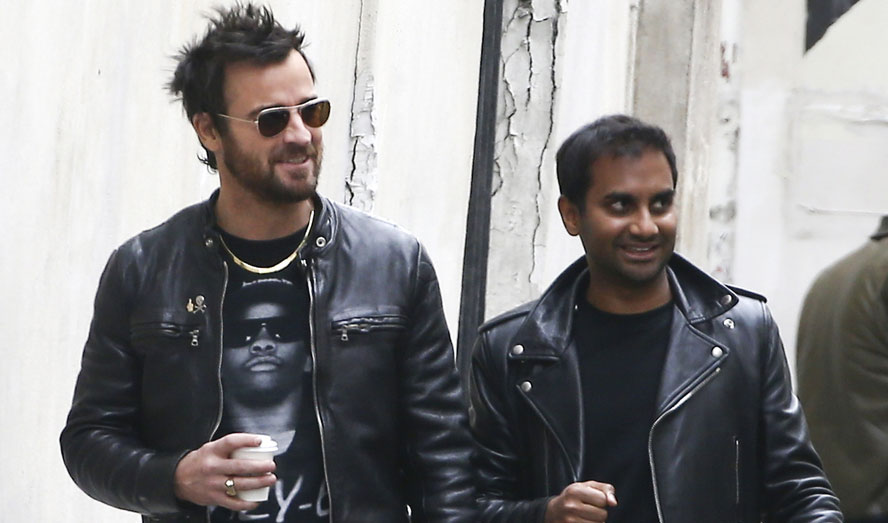 aziz ansari leather jacket