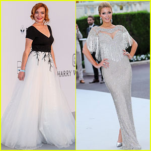 Lindsay Lohan & Paris Hilton Glam Up for amfAR Cannes Gala!