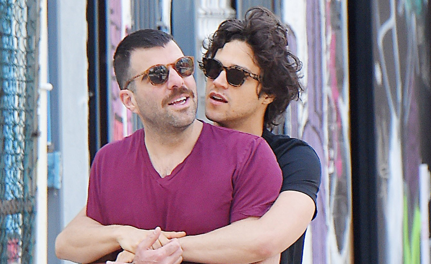 Zachary Quinto & Boyfriend Miles McMillan Cozy Up in NYC.